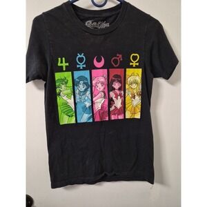 Sailor Moon T Shirt XSMALL Anime Manga Black Tee Graphic Tee Short Sleeve
